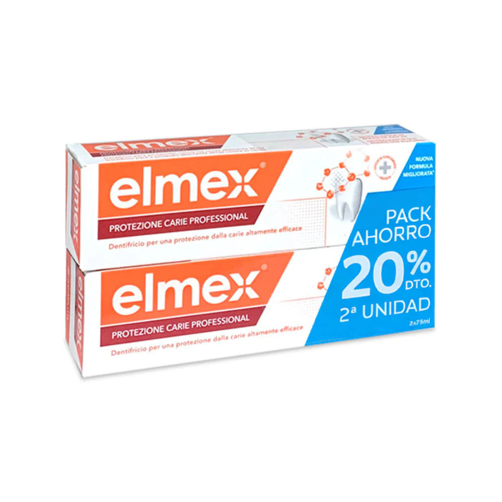 ELMEX Dentífrico Caries DUPLO 75 ml 2ª ud 20%
