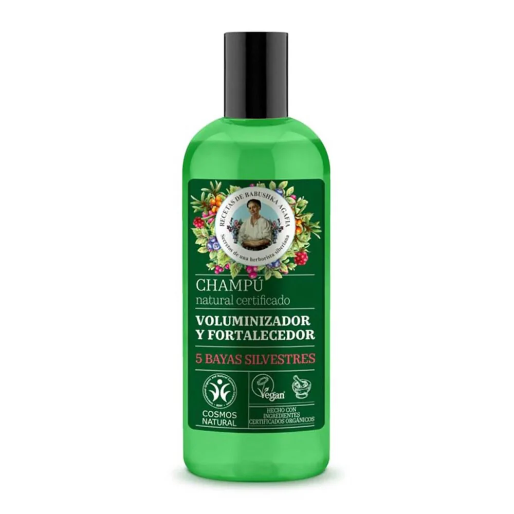 Green Agafia 5 Bayas Silvestres Champu Voluminizador Natural 260ml - Image 2