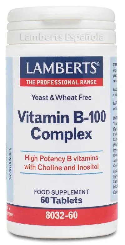 Lamberts Vitamina B-100 Complex 60 Tabs