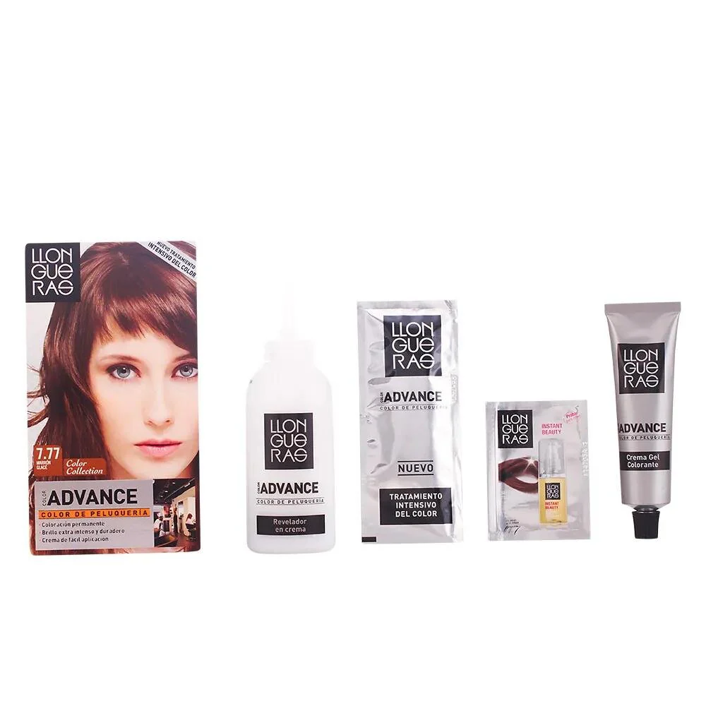 Llongueras Color Advance Hair Colour 7,77 Marrón Helado