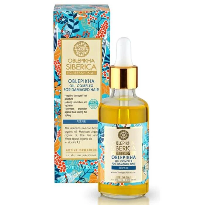 Natura Siberica Oblepikha Siberica Aceite Capilar Cabello Dañado 50ml