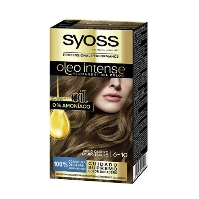 Syoss Oleo Intense Tinte Permanente 6-10 Rubio Oscuro