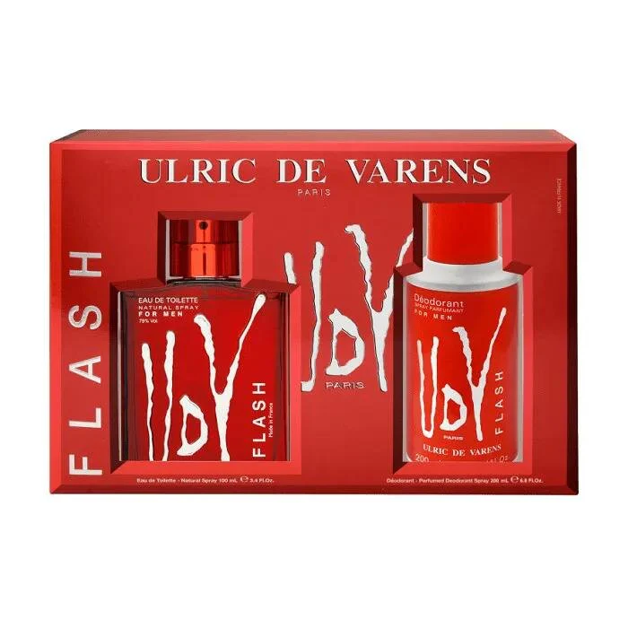 Ulric De Varens Flash Eau De Toilette Spray 100ml Set 2 Piezas