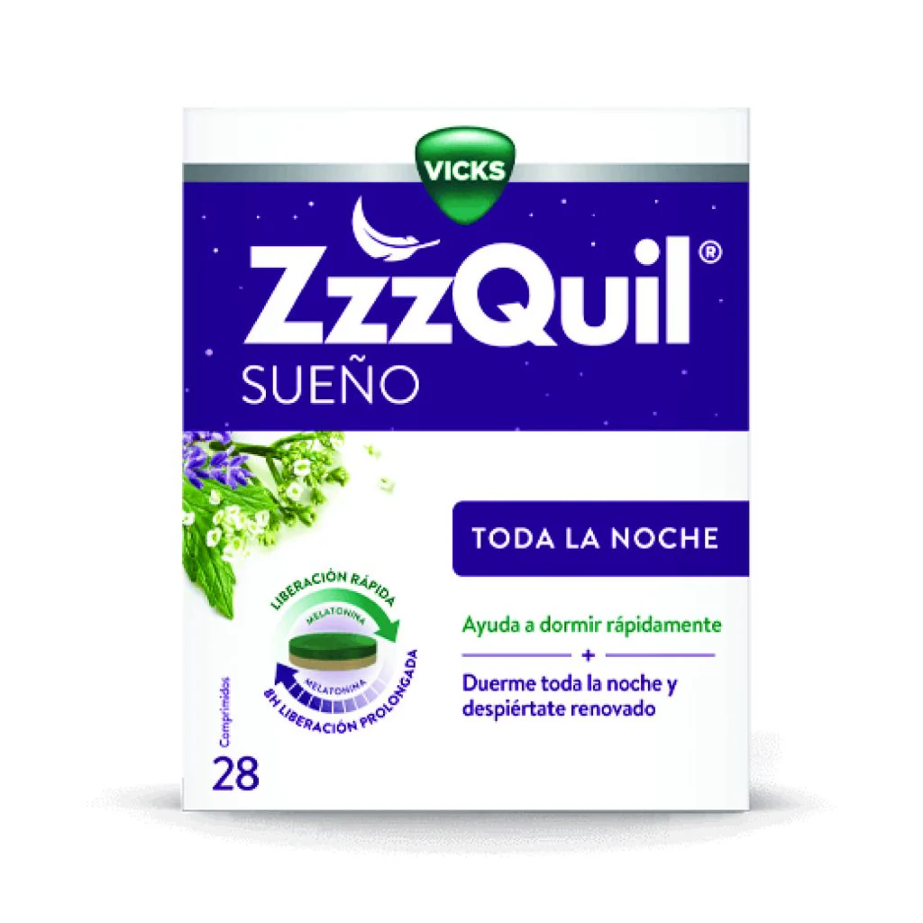 Vicks ZZZQuil Sueño Toda la Noche 28 comprimidos