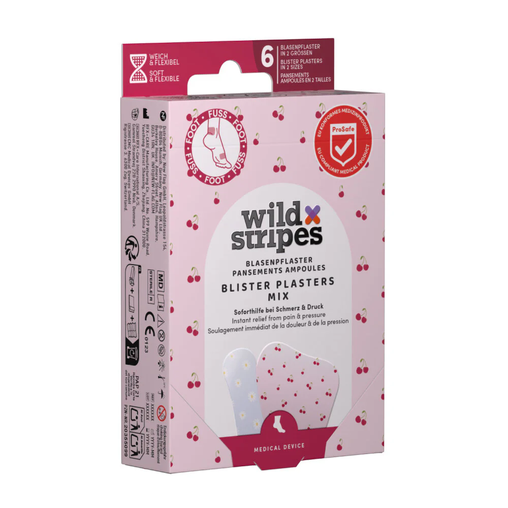 Wild Stripes Apósito para Ampollas Mix Pastel Bloom - 6 apósitos