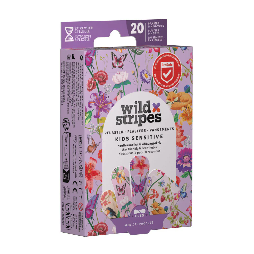 Wild Stripes Kids Sensitive Garden Adventure - 20 apósitos